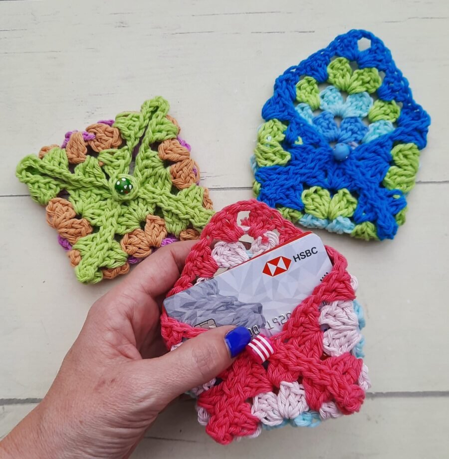 Porta Tarjetas a Crochet