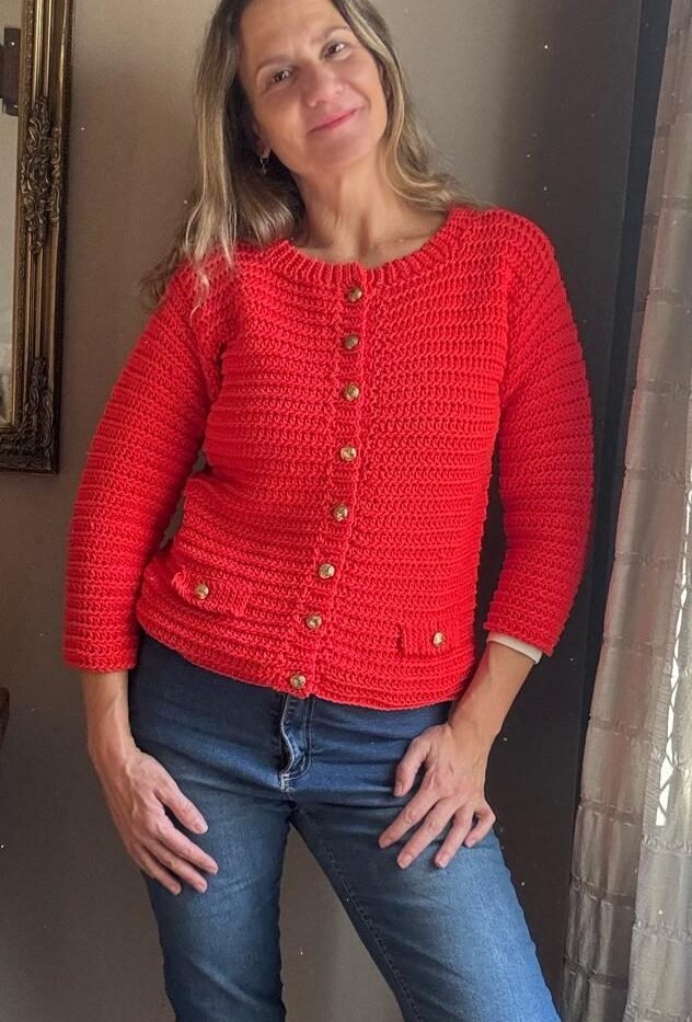Guía de Tejido a Crochet: Chaqueta Olivia