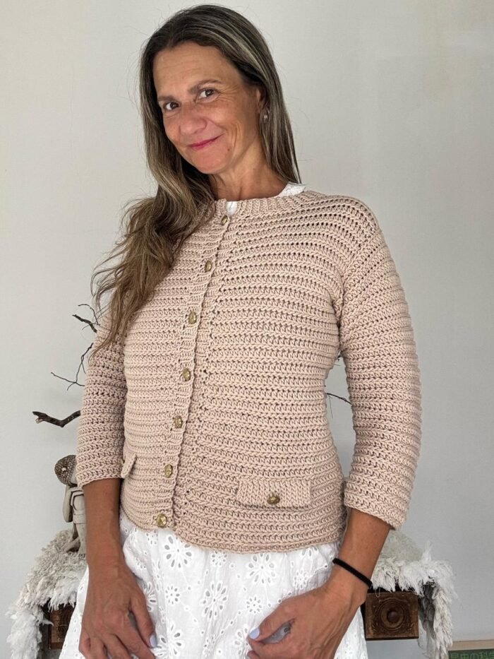 Guía de Tejido a Crochet: Chaqueta Olivia