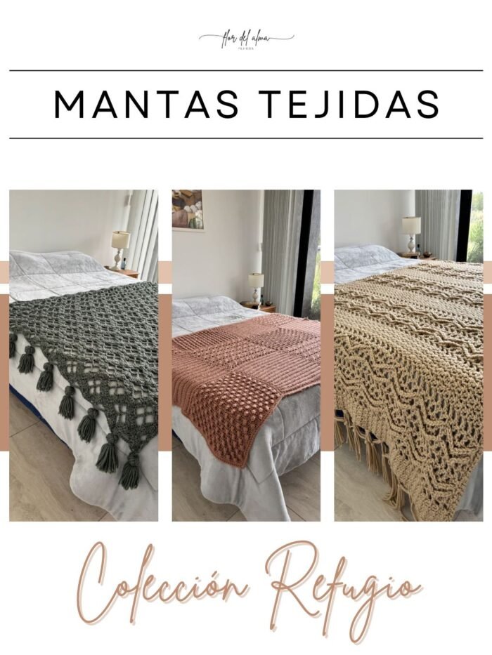 Mantas Tejidas - Colección Refugio